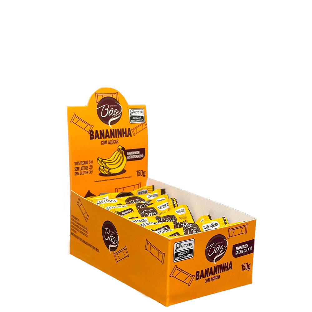 [8771079943] KIT BANANINHA C/ ACUCAR + DISPLAY